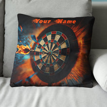 Load image into Gallery viewer, Darts On Fire Custom Pillow Personalized Darts Gift For Dart Player LDT1122