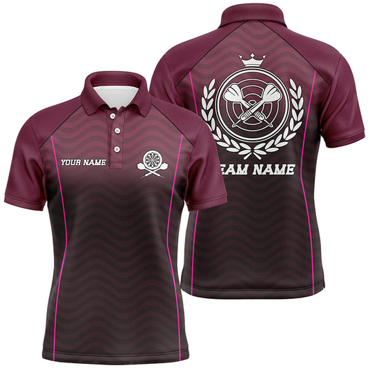 Personalized Interlaced Waving Darts Polo Shirt Custom Darts Shirt For Men Dart Jersey LDT0714