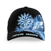 Load image into Gallery viewer, Icy Blue Light Baseball Darts Cap Customized Darts Hat For Darts Player Darts Gifts LDT1274