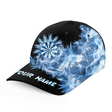 Load image into Gallery viewer, Icy Blue Light Baseball Darts Cap Customized Darts Hat For Darts Player Darts Gifts LDT1274