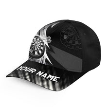 Load image into Gallery viewer, Personalized Black White Baseball Darts Hat Custom Cool Darts Cap For Dart Team Darts Gifts LDT1280