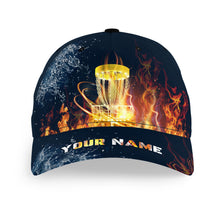 Load image into Gallery viewer, Fire And Water Custom Disc Golf Hats Lightning Baseball Golf Caps For Golfer Disc Golf Gifts LDT1301