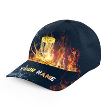 Load image into Gallery viewer, Fire And Water Custom Disc Golf Hats Lightning Baseball Golf Caps For Golfer Disc Golf Gifts LDT1301