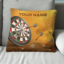 Load image into Gallery viewer, Dartboard Custom Throw Pillow Personalized Dart Gifts For Dart Lovers LDT1107