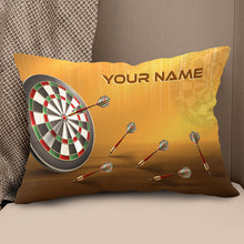 Load image into Gallery viewer, Dartboard Custom Throw Pillow Personalized Dart Gifts For Dart Lovers LDT1107