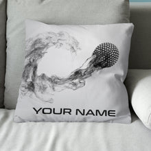 Load image into Gallery viewer, Smoke Golf Ball Custom Golf Throw Pillow Personalized Cool Golf Gifts LDT1124