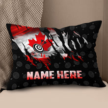 Load image into Gallery viewer, Smoke Canada Flag Custom Darts Pillow Patriotic Personalized Darts Gifts LDT1181