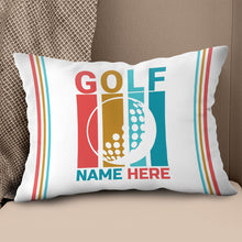 Load image into Gallery viewer, Multicolor Golf Ball Custom Pillow Personalized Golf Gifts For Golfer LDT1209