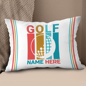 Multicolor Golf Ball Custom Pillow Personalized Golf Gifts For Golfer LDT1209
