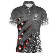 Load image into Gallery viewer, Paint Splash 3D Golf Polo Shirts Personalized Flame Golf Shirts For Mens, Crazy Golf Gifts LDT0219