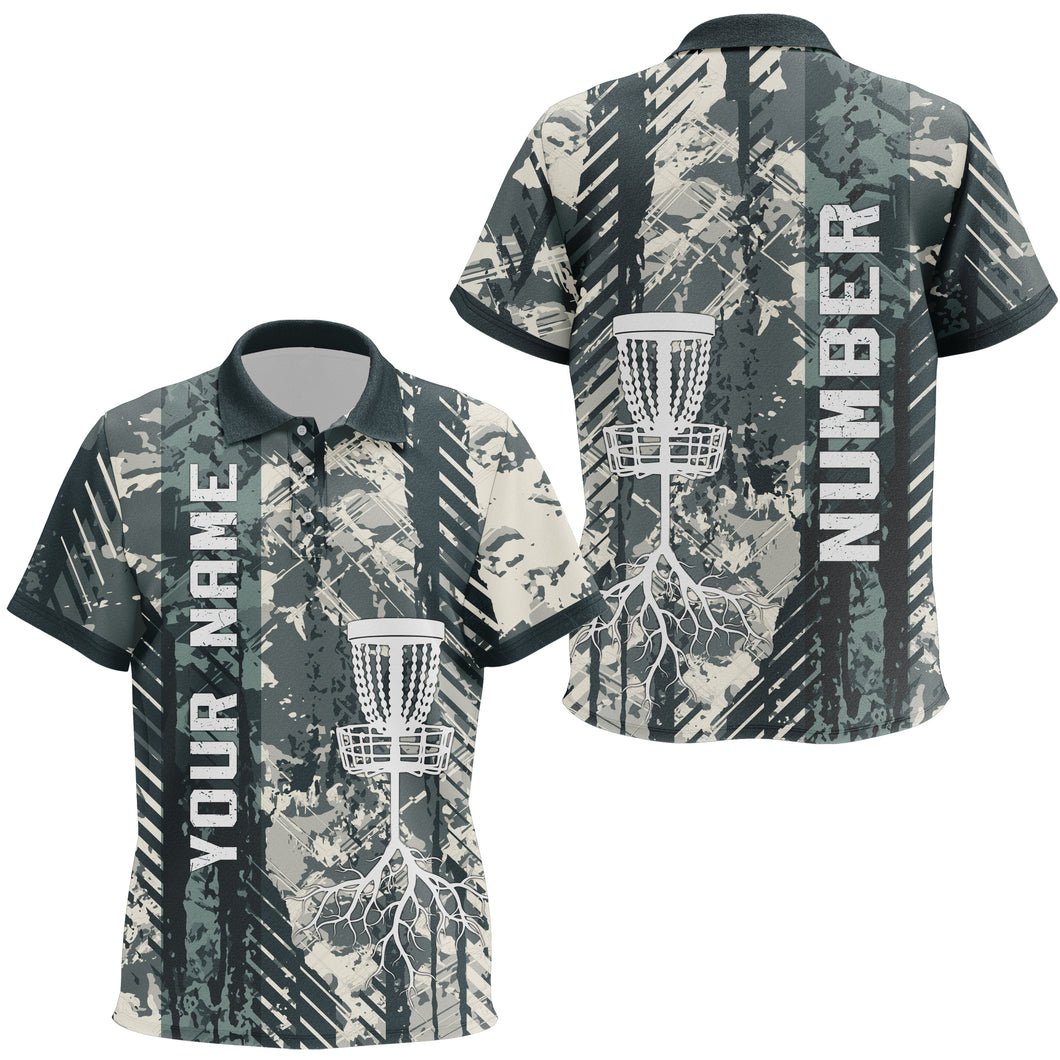 Personalized Wild Grunge Disc Golf Kids Polo Shirt Custom Unisex Disc Golf Shirts For Kid Golf Gifts LDT0515