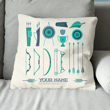 Load image into Gallery viewer, Personalized Set Archery Throw Pillow Custom Pillow Archery Gifts Ideas VHM0860