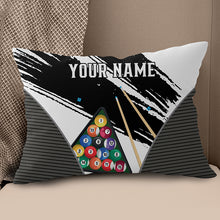 Load image into Gallery viewer, Personalized 3D Billiard Balls Pillow Custom 8 Ball Pillow Billiard Gift VHM0864