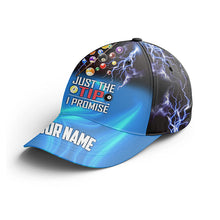 Load image into Gallery viewer, Billiard Just Tip I Promise Custom Name Billiard Player Cap Hats For Men And Women, Billiards Hat VHM0307