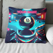 Load image into Gallery viewer, Personalized 8 Ball Billiard Game 3D Pillow Custom Best Billiard Pillows VHM0896