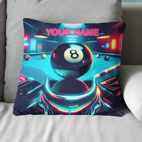 Personalized 8 Ball Billiard Game 3D Pillow Custom Best Billiard Pillows VHM0896
