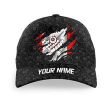 Load image into Gallery viewer, Personalized Canadian Flag 8 Ball Pool Billiards Hat, 8 Ball Top Hat Billiards Custom Billiard Gifts VHM0801
