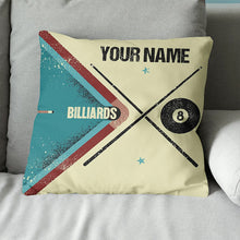 Load image into Gallery viewer, Personalized Billiard 8 Ball Pillow Custom Pillow Gifts For Pool Players VHM0827