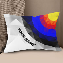 Load image into Gallery viewer, Personalized 3D Target Archery Throw Pillow Custom Pillow Archery Gifts VHM0875
