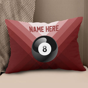 Personalized Red 8 Ball Billiard Pillow Custom Gifts For Billiard Player VHM0920