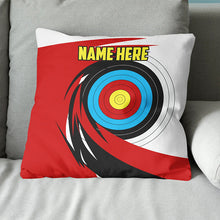 Load image into Gallery viewer, Personalized Name 3D Target Archery Throw Pillow Gift For Archery Lovers VHM0932