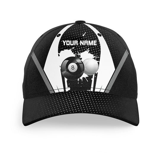 Personalized Paint 8 Ball Billiard Hats For Pool Player, Top Hat Billiards Custom Billiard Gift Ideas VHM1087