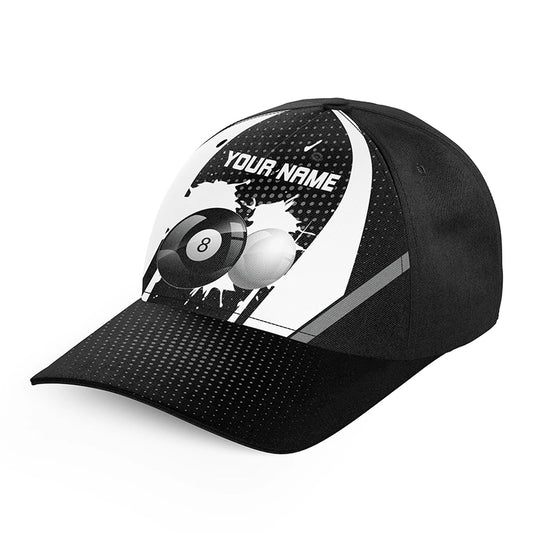 Personalized Paint 8 Ball Billiard Hats For Pool Player, Top Hat Billiards Custom Billiard Gift Ideas VHM1087