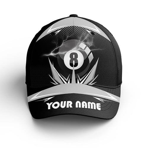 Personalized Billiard 8 Ball Pool Thunder 3D Billiards Hat Cap For Men And Women, Top Hat Billiards VHM0416