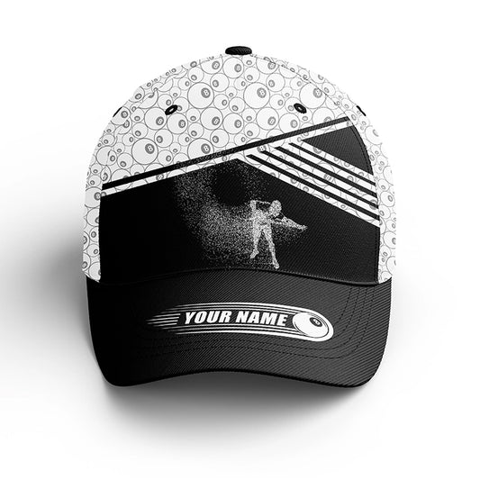 Personalized 3D Funny Billiard 8 Ball Pattern Billiards Hat Cap For Players Billiards, Billiards Hat VHM0417