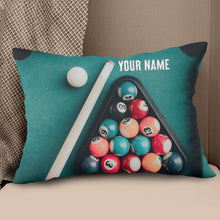 Load image into Gallery viewer, Personalized Billiard Balls Pillow Custom Throw Pillow Top Billiard Gift VHM0888