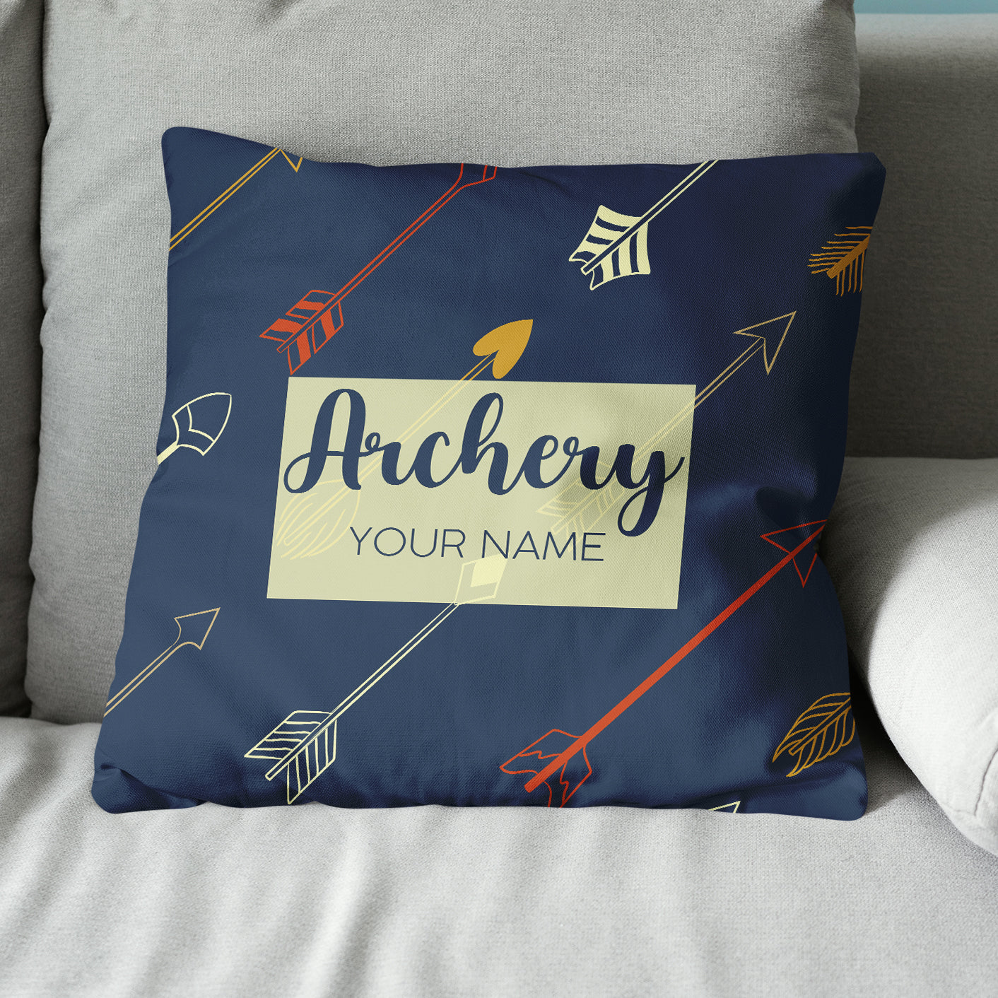 Personalized Arrow Archery Pillow Custom Throw Pillow Best Archery Gifts VHM0845
