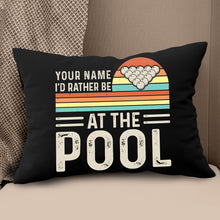 Load image into Gallery viewer, Personalized Funny Billiards Throw Pillow Custom Gifts For Pool Players VHM0880