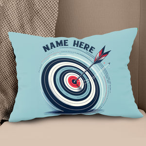 Personalized Blue Funny Target Archery Pillow, Gifts For Archery Lovers VHM0937