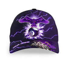 Load image into Gallery viewer, Personalized Thunder Purple Eagle Baseball Dart Hats Custom Top Hat Darts For Dart Team Darts Gifts VHM1165