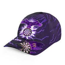 Load image into Gallery viewer, Personalized Thunder Purple Eagle Baseball Dart Hats Custom Top Hat Darts For Dart Team Darts Gifts VHM1165