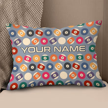 Load image into Gallery viewer, Personalized Billiard Balls Pillow Custom Throw Pillow Top Billiard Gift VHM0884