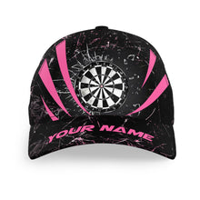 Load image into Gallery viewer, Personalized Pink Glass Break Dart Hats Custom Top Hat Darts For Players Dart Team Darts Gifts VHM1188