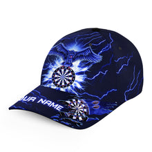 Load image into Gallery viewer, Personalized Thunder Blue Eagle Dart Hats Custom Top Hat Darts For Players Dart Team Darts Gifts VHM1189