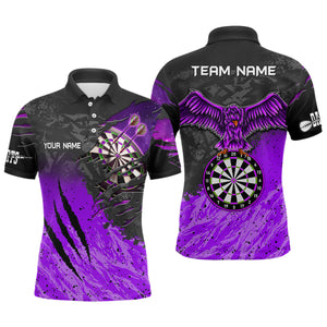 Personalized Multicolor Eagle Dartboard Dart Polo Shirt Custom Dart Jerseys For Men Dart Team Shirts VHM1191