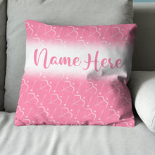 Load image into Gallery viewer, Personalized Pink Bow And Arrow Archery Throw Pillow Top Valentine Gifts VHM0946