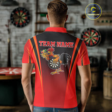 Load image into Gallery viewer, Funny Rooster Darts Shirt With Pocket Option For Men Custom Darts Jersey TDM5151