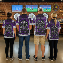 Load image into Gallery viewer, Purple Brick-Wall Fierce Bulldog Men Darts Polo Team Shirt Personalized Name For Players NYN2115