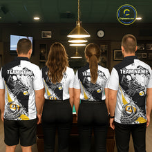 Load image into Gallery viewer, 9 Ball Skeleton Custom Billiard Polo &amp; 1/4 Zip Shirts For Women, Funny 9 Ball Pool Billiard Jerseys TDM5675