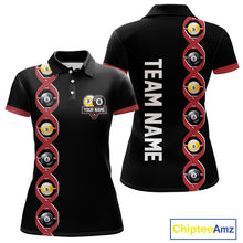 Load image into Gallery viewer, DNA Billiard 8 Ball &amp; 9 Ball Shirts For Women Custom Funny Pool Billiard Jerseys Team Polo &amp; 1/4 Zip TDM3863