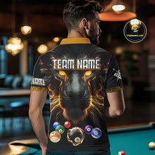 Load image into Gallery viewer, Personalized Lion Billiard Shirts For Men Custom 3D Printed Billiard Balls Team Jerseys Uniform TDM2178