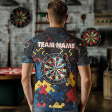 Load image into Gallery viewer, Funny Colorful Pattern Dart Shirt With Pocket Option Custom Men Dart Jersey TDM3695