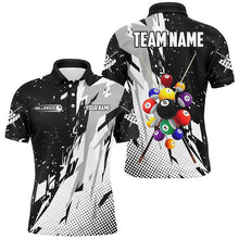 Load image into Gallery viewer, Custom Multi-Color Grunge Billiard Balls Shirts For Men, Team League Billiard Jersey Attire TDM1595
