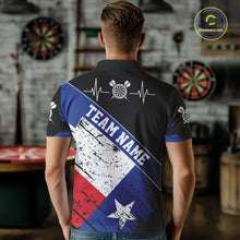 Load image into Gallery viewer, Personalized Grunge Texas Flag Darts Shirt For Men Custom Patriotic Texas Darts Team Jersey TDM5420