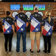 Load image into Gallery viewer, Personalized Grunge Texas Flag Darts Shirt For Men Custom Patriotic Texas Darts Team Jersey TDM5420