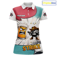 Load image into Gallery viewer, Funny Beer 8 Ball Billiard Shirt For Women Custom Pool Team Jersey Polo &amp; 1/4 Zip, Billiard Outfit TDM6053